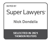 Rated by Super Lawyers Nick Dondzila Selected in 2021 Thomson Reuters